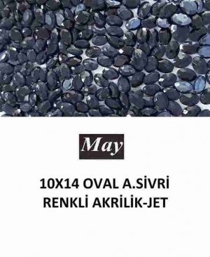 10X14 OVAL ALTI SİVRİ RENKLİ AKRİLİK-JET