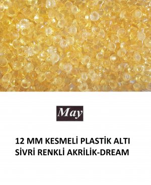12 MM KESMELİ PLASTİK ALTI SİVRİ RENKLİ AKRİLİK-DREAM
