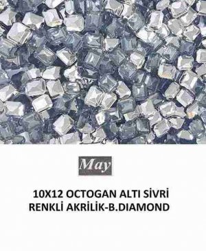 10X12 OCTOGAN ALTI SİVRİ RENKLİ AKRİLİK-B.DIAMOND