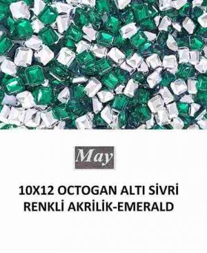 10X12 OCTOGAN ALTI SİVRİ RENKLİ AKRİLİK-EMERALD