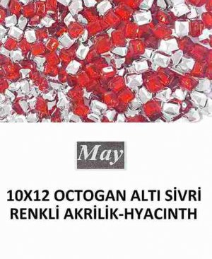 10X12 OCTOGAN ALTI SİVRİ RENKLİ AKRİLİK-HYACINTH