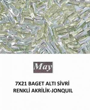 7X21 BAGET ALTI SİVRİ RENKLİ AKRİLİK-JONQUIL