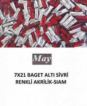 7X21 BAGET ALTI SİVRİ RENKLİ AKRİLİK-SIAM