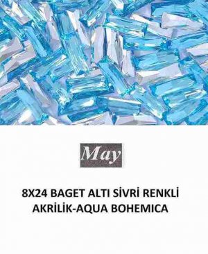 8X24 BAGET ALTI SİVRİ RENKLİ AKRİLİK-AQUA BOHEMICA