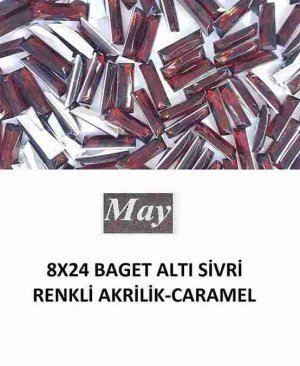 8X24 BAGET ALTI SİVRİ RENKLİ AKRİLİK-CARAMEL