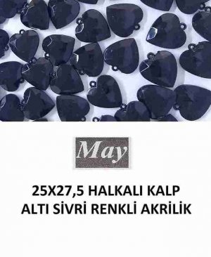 25X27,5 HALKALI KALP ALTI SİVRİ RENKLİ AKRİLİK-JET
