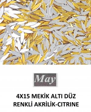 4X15 MEKİK ALTI DÜZ RENKLİ AKRİLİK-CITRINE