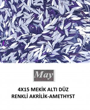 4X15 MEKİK ALTI DÜZ RENKLİ AKRİLİK-AMETHYST