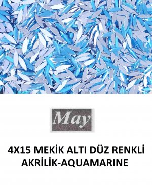 4X15 MEKİK ALTI DÜZ RENKLİ AKRİLİK-AQUAMARINE
