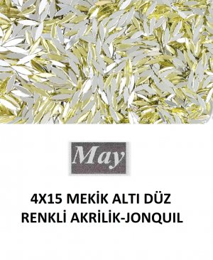 4X15 MEKİK ALTI DÜZ RENKLİ AKRİLİK-JONQUIL