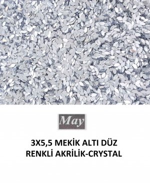 3X5,5 MEKİK ALTI DÜZ RENKLİ AKRİLİK-CRYSTAL