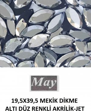 19,5X39,5 MEKİK DİKME ALTI DÜZ RENKLİ AKRİLİK-JET