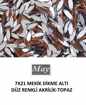 7X21 MEKİK DİKME ALTI DÜZ RENKLİ AKRİLİK-TOPAZ