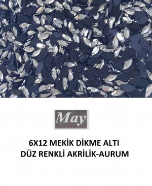 6X12 MEKİK DİKME ALTI DÜZ RENKLİ AKRİLİK-AURUM
