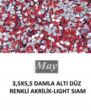 3,5X5,5 DAMLA ALTI DÜZ RENKLİ AKRİLİK-LIGHT SIAM