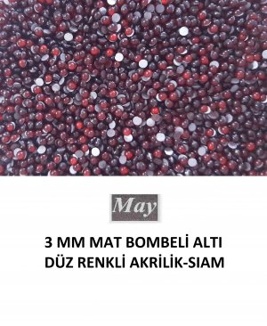 3 MM MAT BOMBELİ ALTI DÜZ RENKLİ AKRİLİK-SIAM