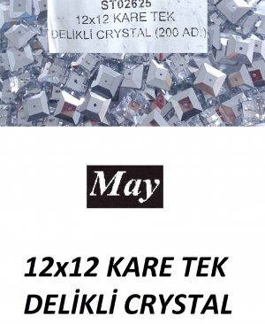 12x12 KARE TEK DELİKLİ CRYSTAL