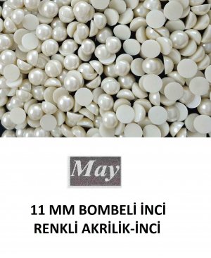 11 MM BOMBELİ İNCİ RENKLİ AKRİLİK-İNCİ