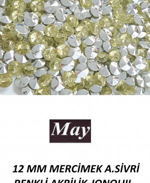 12 MM MERCİMEK ALTI SİVRİ RENKLİ AKRİLİK-JONQUIL