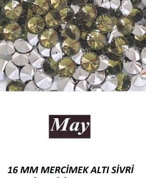 16 MM MERCİMEK ALTI SİVRİ RENKLİ AKRİLİK-LIGHT OLIVINE