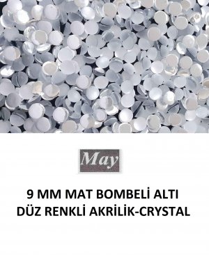 9 MM MAT BOMBELİ ALTI DÜZ RENKLİ AKRİLİK-CRYSTAL