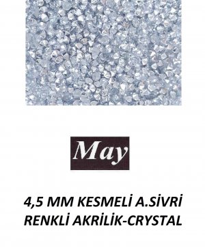 4,5 MM KESMELİ ALTI SİVRİ RENKLİ AKRİLİK-CRYSTAL