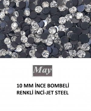 10 MM İNCE BOMBELİ RENKLİ İNCİ-JET STEEL