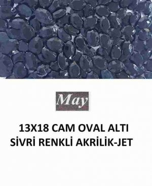 13X18 OVAL ALTI SİVRİ RENKLİ AKRİLİK-JET