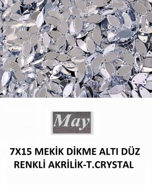 7X15 MEKİK DİKME ALTI DÜZ RENKLİ AKRİLİK-T.CRYSTAL