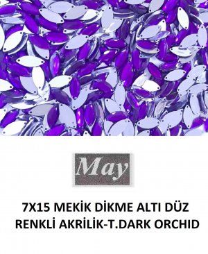 7X15 MEKİK DİKME ALTI DÜZ RENKLİ AKRİLİK-T.DARK ORCHID