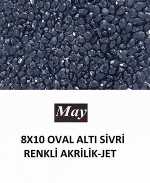 8X10 OVAL ALTI SİVRİ RENKLİ AKRİLİK-JET