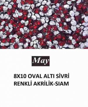 8X10 OVAL ALTI SİVRİ RENKLİ AKRİLİK-SIAM
