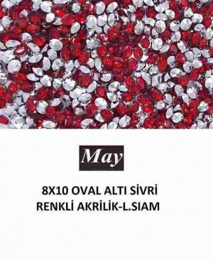 8X10 OVAL ALTI SİVRİ RENKLİ AKRİLİK-LIGHT SIAM