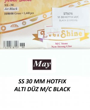 SS 30 MM HOTFIX ALTI DÜZ M/C BLACK