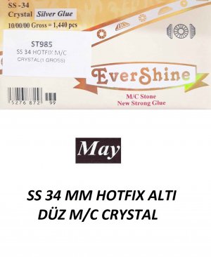 SS 34 MM HOTFIX ALTI DÜZ M/C CRYSTAL