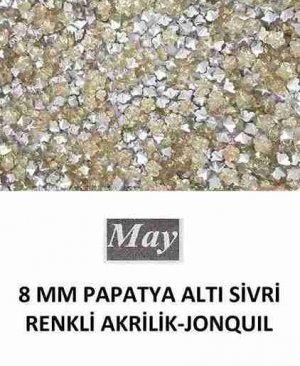 8 MM PAPATYA ALTI SİVRİ RENKLİ AKRİLİK-JONQUIL