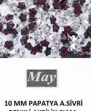 10 MM PAPATYA ALTI SİVRİ RENKLİ AKRİLİK-JET