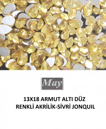 13X18 ARMUT ALTI DÜZ RENKLİ AKRİLİK-SİVRİ JONQUIL