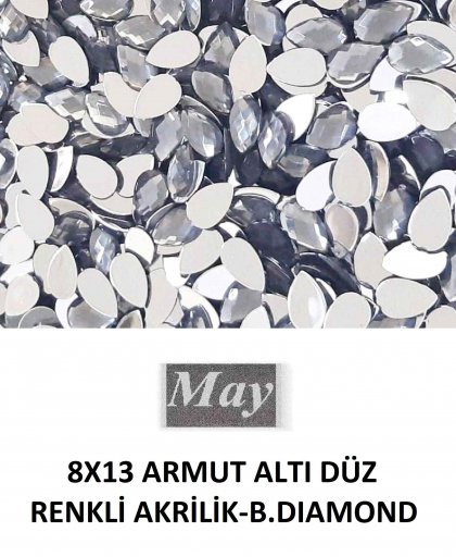 8X13 ARMUT ALTI DÜZ RENKLİ AKRİLİK-B.DIAMOND