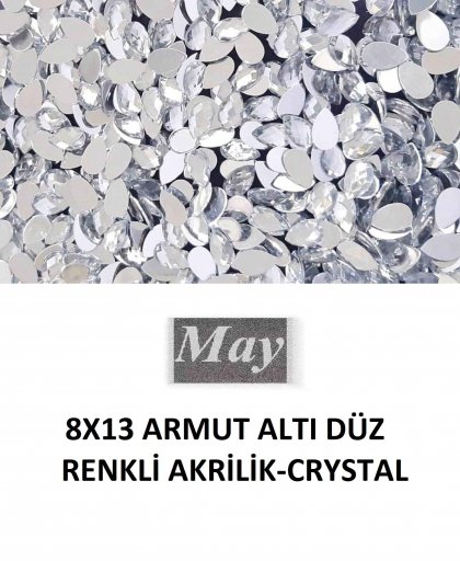 8X13 ARMUT ALTI DÜZ RENKLİ AKRİLİK-CRYSTAL